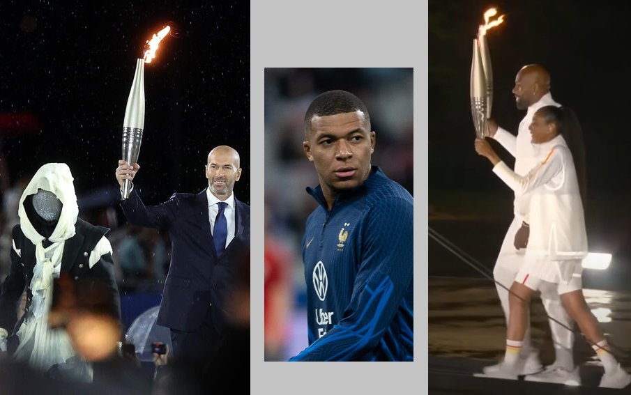 F_Desouche's tweet image. Cérémonie d'ouverture des JO 2024 : Tony Estanguet révèle que Kylian Mbappé devait incarner le rôle de l'homme masqué et symboliser la transmission entre générations avec Zidane. Refus de l'intéressé : son seul souhait était d'être le dernier porteur
fdesouche.com/2025/07/23/jo-…