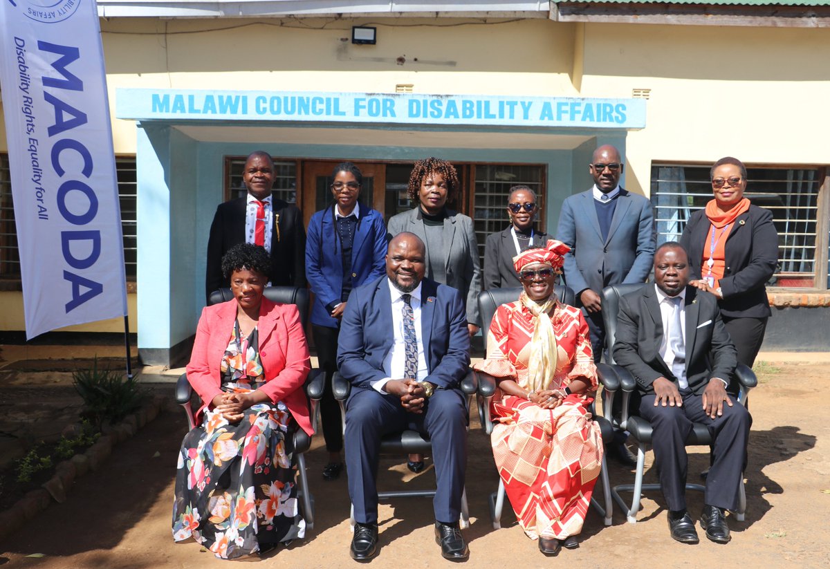 UNMalawi's tweet image. @UNMalawi Resident Coordinator @beckyadda met with the Malawi Council for Disability Affairs (#MACODA) to strengthen collaboration on advancing disability rights.
The UN reaffirmed its support for inclusive policies, data & services — ensuring no one is left behind.
