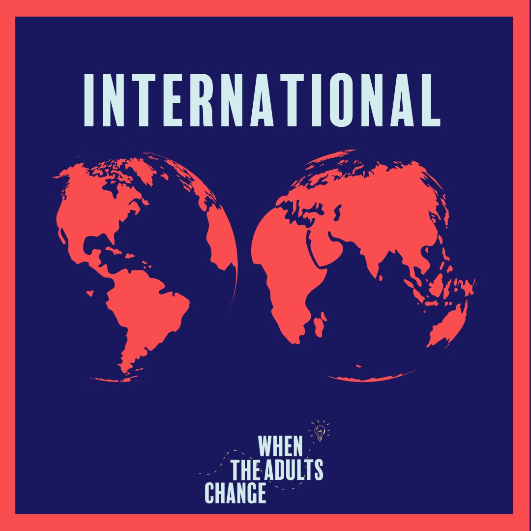 Did you know that When The Adults Change supports schools and colleges all over the world? Do get in touch if you’d like to know how we can support you. Email Charlotte@Whentheadultschange.com #EduTwitter