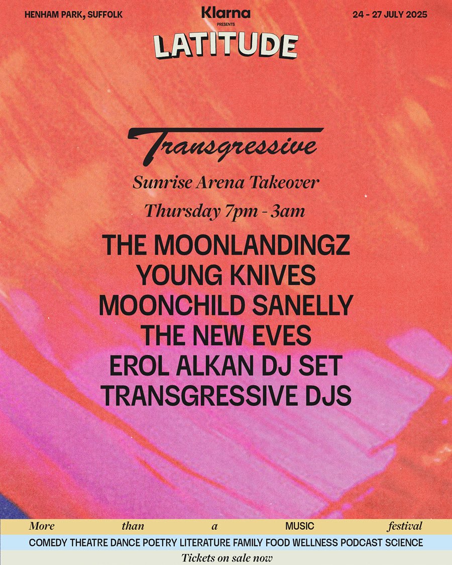 The Moonlandingz (@themoonlandingz) on Twitter photo Tomorrow 10.45pm (Thursday) - we bring the darkness - the depravity, the deep distinguished delinquent disco to <a href="/LatitudeFest/">Latitude Festival</a> Sunrise Arena for <a href="/transgressiveHQ/">Transgressive</a> if yer there you’d be daft to miss us.
X Tomorrow 10.45pm (Thursday) - we bring the darkness - the depravity, the deep distinguished delinquent disco to <a href="/LatitudeFest/">Latitude Festival</a> Sunrise Arena for <a href="/transgressiveHQ/">Transgressive</a> if yer there you’d be daft to miss us.
X