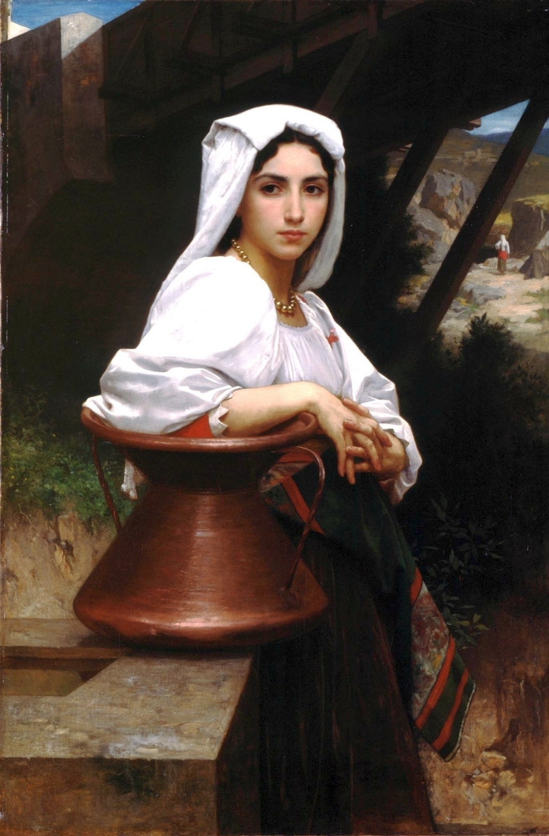 art_bouguereau's tweet image. Italian Girl Drawing Water #artbots #bouguereau