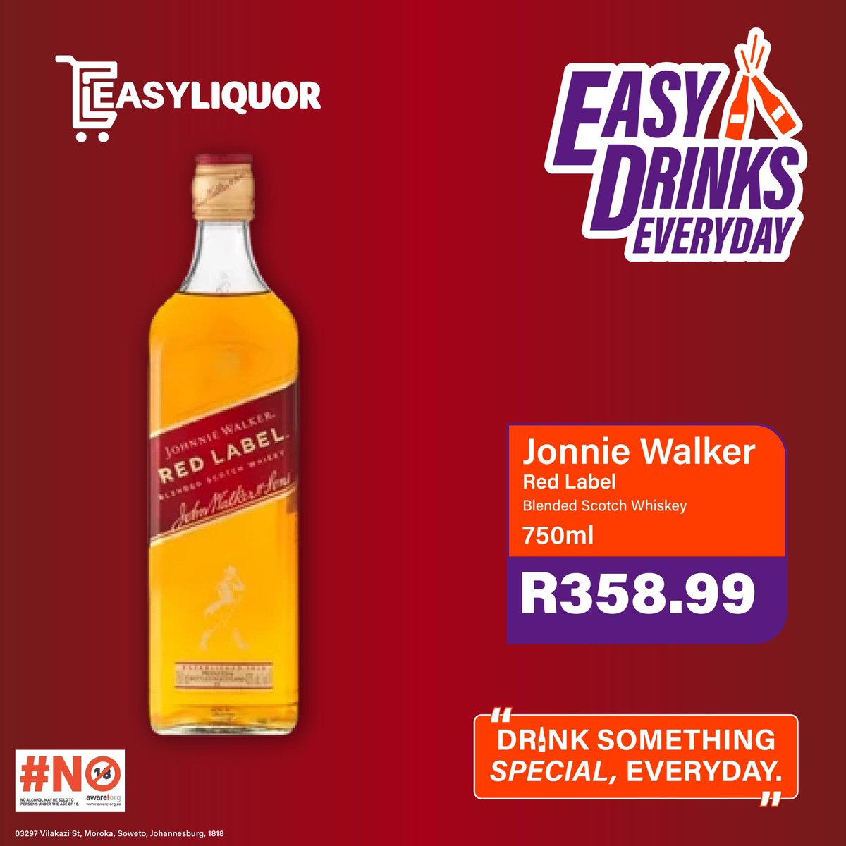 easyliquor's tweet photo. Make every sip legendary 🥃✨

Whether you’re team Red Label or Black Label, we’ve got your taste covered at EasyLiquor.

Unwind, celebrate, or gift in style – it’s EasyDrinksEveryday.

📍03297 Vilakazi St, Moroka, Soweto
#EasyLiquor #EasyDrinksEveryday #JohnnyWalker https://t.co/VghXXgoGCd