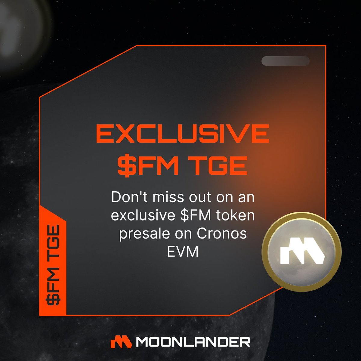 No Moon Too Far!

We're ecstatic to welcome <a href="/Misteryoncro/">MERYCOIN</a>  as our latest ally in the $FM TGE

Through this partnership, we'll accept $MERY tokens alongside $VVS, $CRO, $MOON for the presale

To celebrate, we're giving away $50 in CRO to one lucky winner!

To participate:
🌕