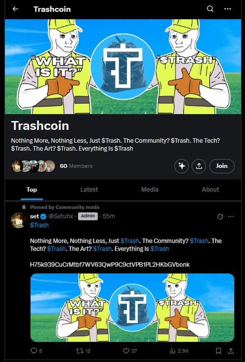 he is farming, has been farming in trash now in based coin
in his community there are many teams, be careful
$based $trash

basedcoin DwtL3kqN3RMxtKqZsMQBSTRDKX9q6TVRLEWhomU1bonk
trashcoin
H75k939CuCrMtbf7WV63QwP9C9ctVPB1PL2HKbGVbonk