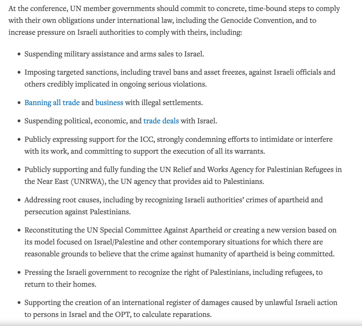 WashingtonViews's tweet image. From (the so called) Human Rights Watch (HRW) @HRW making clear its views re #Israel "UN: End Impunity for Israeli Crimes Against Palestinians - Demand Targeted Sanctions, Arms Embargo, Trade Measures at High-Level UN Conference." hrw.org/news/2025/07/2… #HRW