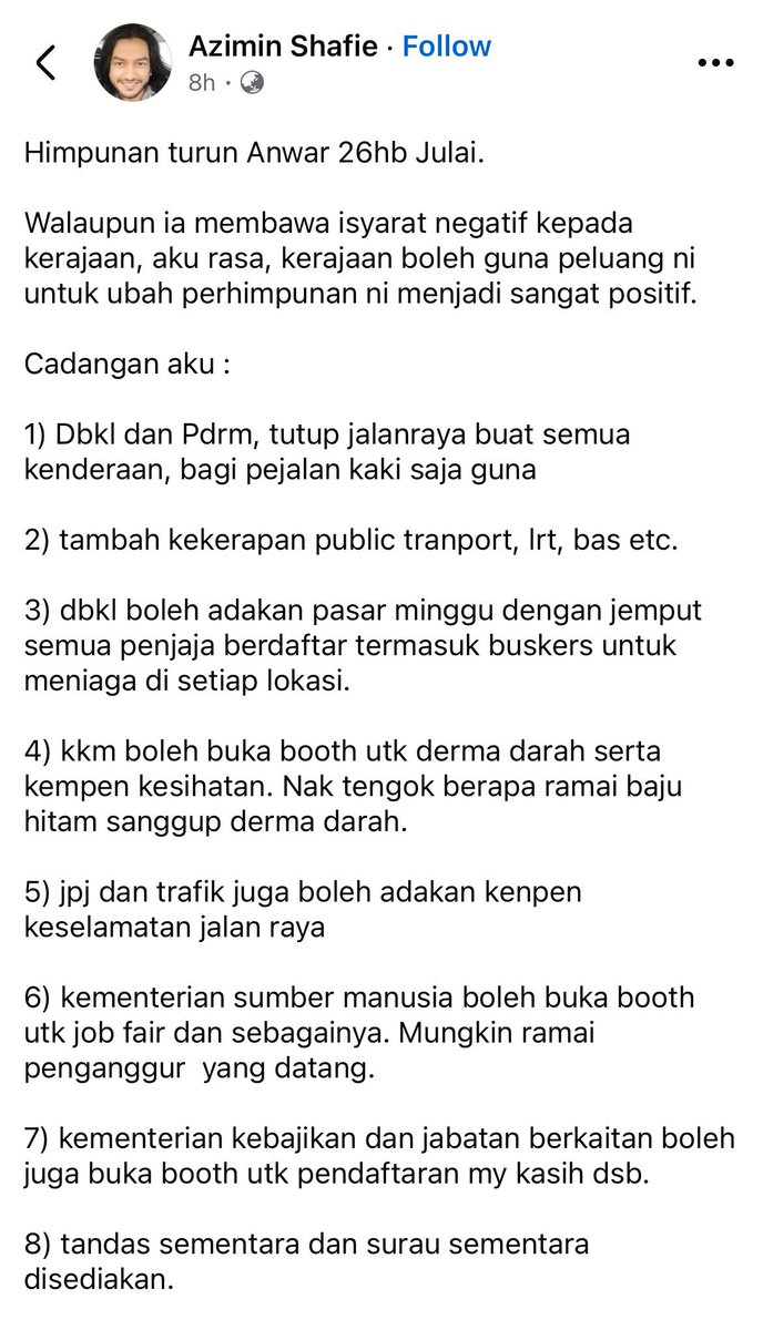 samshelby689's tweet photo. Great idea.. @anwaribrahim @n_izzah @SokongBawaRebah @rafiziramli @FaizalR98528 @Tomiceman88 @Iswardy2025 @amer7211 https://t.co/1abhmTwIlT