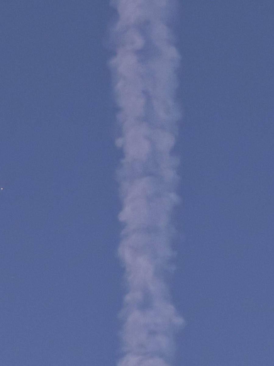 MikePatriot175's tweet image. Right over the casa this morning. These monsters spray day and night. Anything they can do to mask our blue skies, our sun and now probably to screw with folks who are awake to the poisoning of our skies. Pictures taken 5AM on 7.23.25