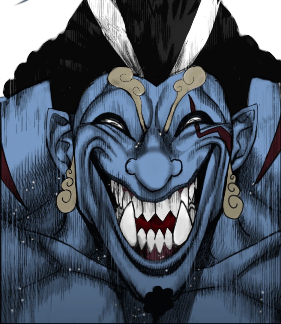 RJupiter7's tweet image. This how I imagine jinbe should look when he sees a devil fruit user around