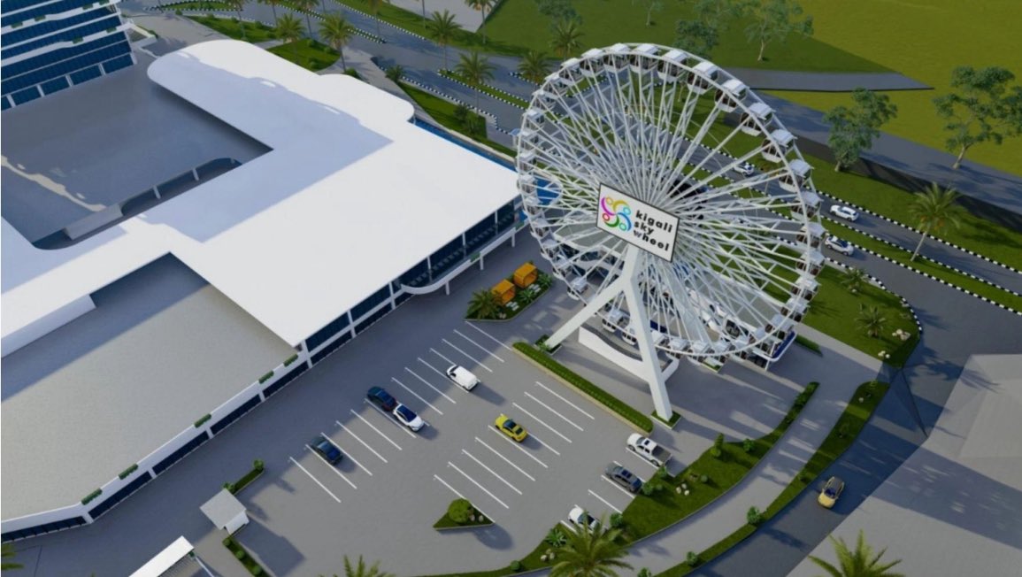Soon in Kigali! the #KigaliSkyWheel to become another tourism attraction in #Kigali from its upcoming location #Inzovumall, the 2.7M USD project is expected to be operational in the beginning of 2026