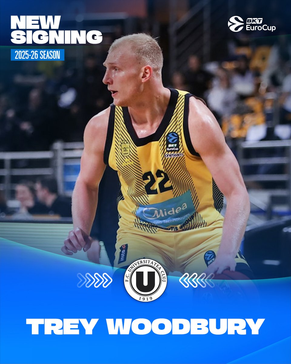 EuroCup's tweet image. Trey Woodbury is set to join the @UBTCluj roster! ✍️
📄 Read more: euroleaguebasketball.net/en/eurocup/new…