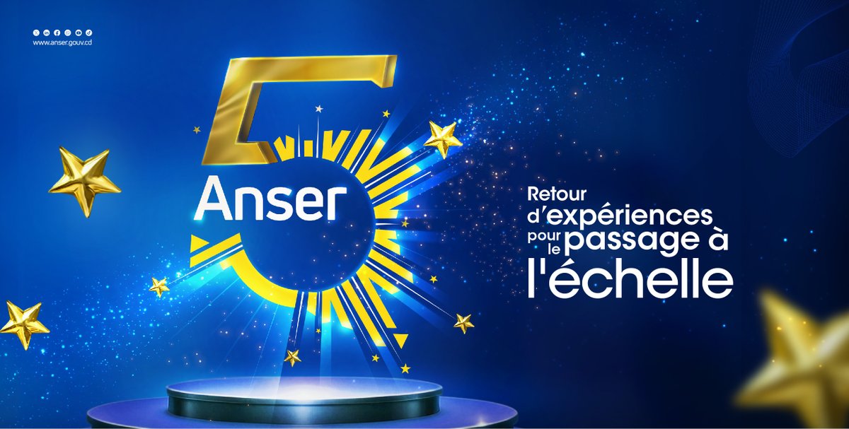 5 ans de l’ <a href="/anser_rdc/">ANSER</a>  : retour d’expériences et présentation du Plan stratégique 2025
Pour suivre l’événement, cliquez sur le lien 🔗 : youtube.com/live/09E3CIajd…