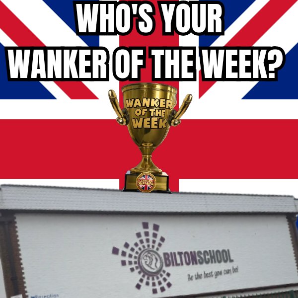 IfindWankers's tweet image. It's almost time for WANKER OF THE WEEK!
@BiltonSchool was last week's wanker!
Who's your wanker?
Comment below and repost!
And you'll get a shout-out if your wanker is chosen for the poll this Friday! ๐๐ฆ๐