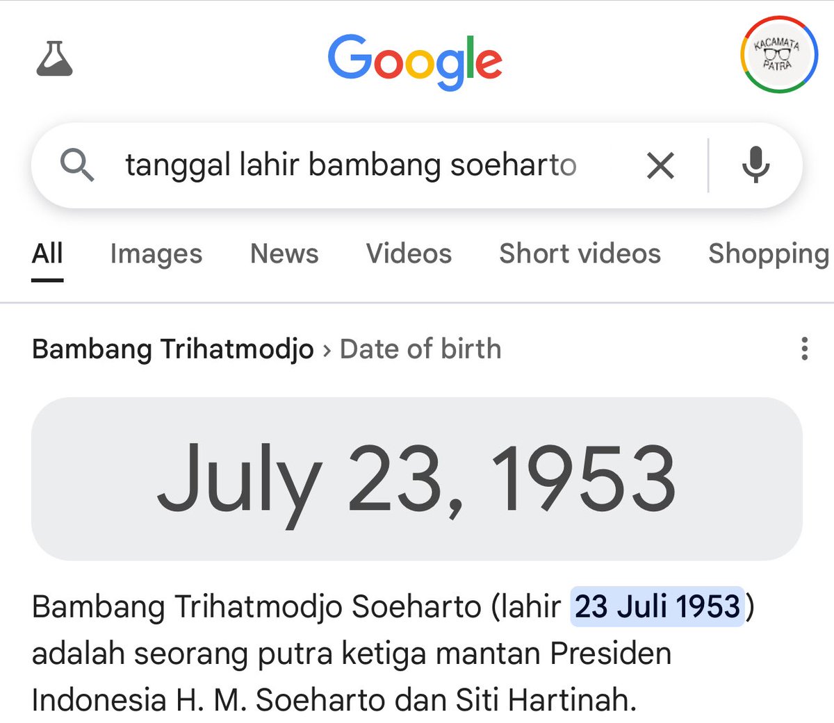 Kenapa dulu Pak Harto bikin 23 Juli jadi hari Anak Nasional ya kira2?!!!!!