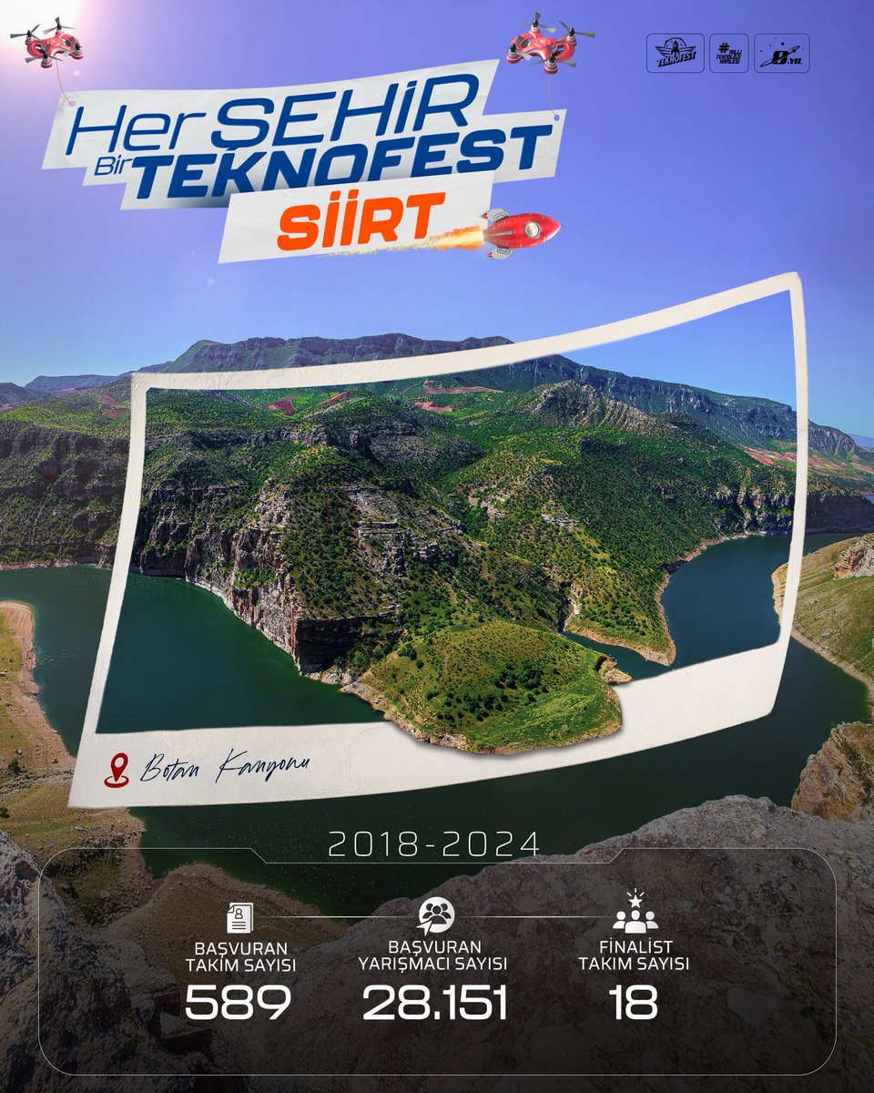 teknofest's tweet image. ⫷ Her Şehir Bir #TEKNOFEST − [56] SİİRT ⫸

#TEKNOFEST İstanbul’a doğru ➔ SON 56 GÜN