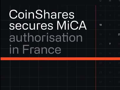 MetaEraCN's tweet image. Coinshares 已获得欧盟 MiCA 牌照
据 @CoinDesk 报道,欧洲加密资产管理公司 @CoinSharesCo 宣布获得欧盟《加密资产市场条例》(MiCA)牌照,成为首家获此许可的欧洲加密资管公司。该牌照由法国金融市场管理局(AMF)颁发,使 CoinShares 能够在欧盟 27…