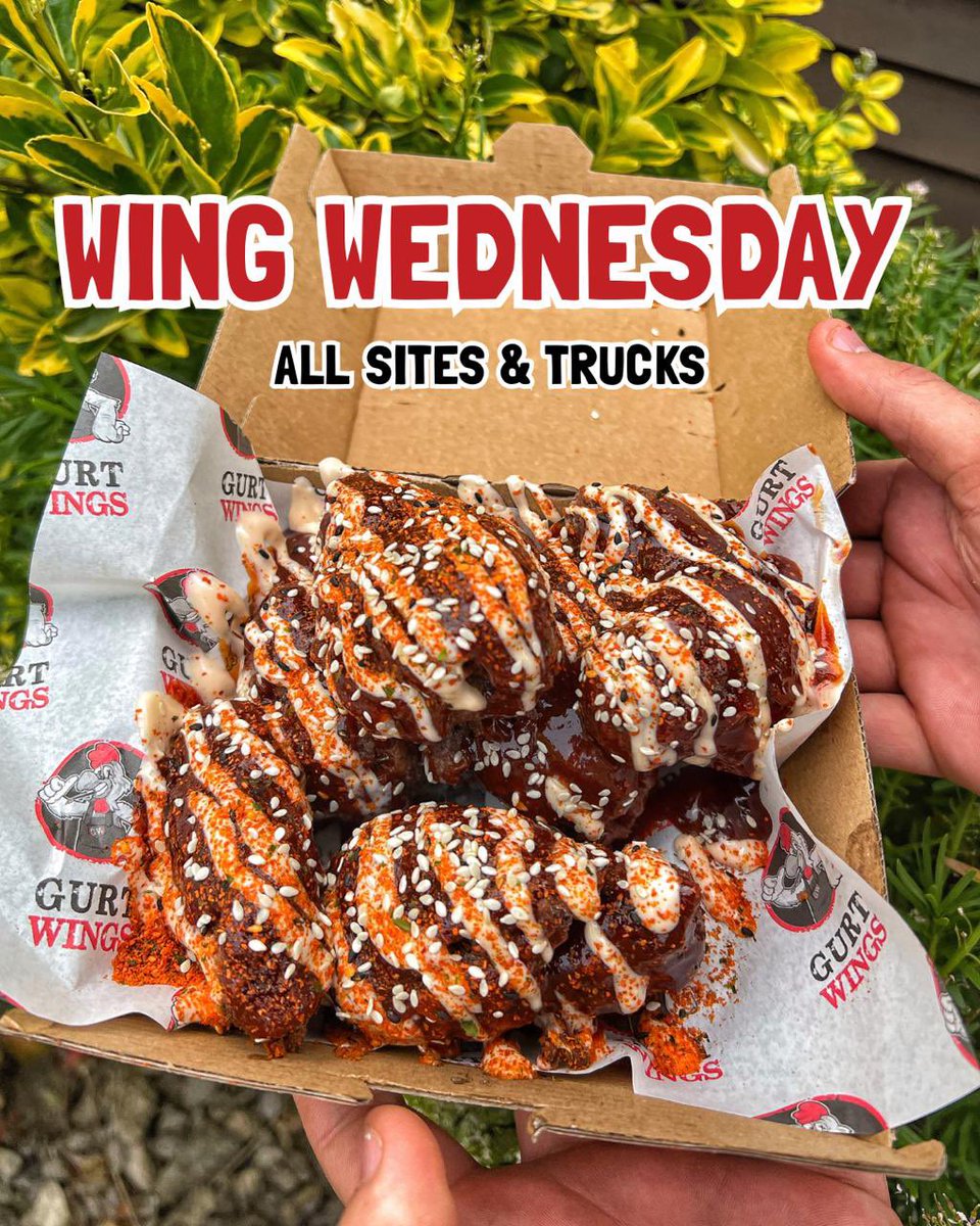 Gurt Wings (@gurtwings) on Twitter photo ALL SITES & TRUCKS! 😍
Large meals = 7 WINGS 🍗 
Wing boxes = 14 WINGS 🍗 ALL SITES & TRUCKS! 😍
Large meals = 7 WINGS 🍗 
Wing boxes = 14 WINGS 🍗