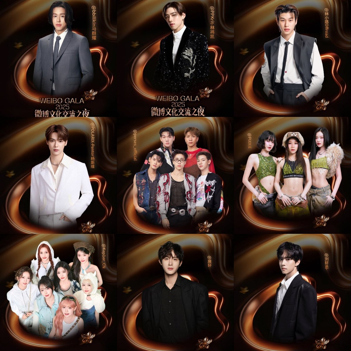 ThaiCrave's tweet image. More artists confirmed for the Weibo Cultural Exchange Night in Thailand:
Billkin, PP Krit, Offroad Kantapon, Pentor, PERSES, PiXXie, Kep1er, Zhan Xuan and Liu Xuan Cheng
#Billkin #ppkritt #OFFROAD #offroadKTP #PentorJrp #PERSES #Kep1er
#PiXXiE #ZhanXuan #LiuXuanCheng