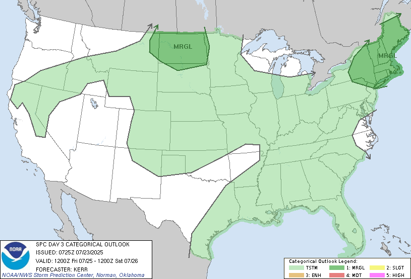 Will be watching the trend of Friday's t-storms! <a href="/WTNH/">WTNH News 8</a>