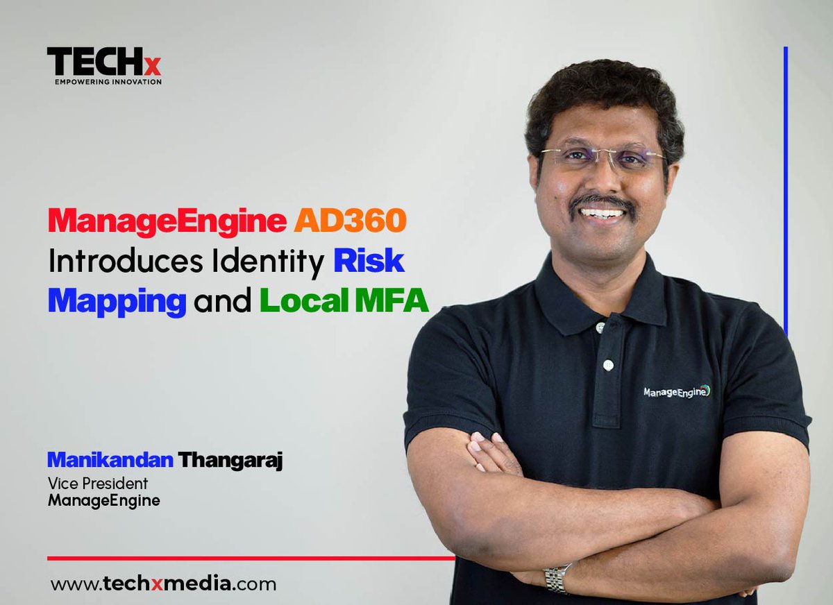 TECHxMediaUAE's tweet image. AD360 Gets a Security Boost 🔐
@manageengine enhances its identity platform with next-gen threat defense tools:
✅ Identity risk exposure mapping
✅ Local user MFA for unmanaged endpoints
✅ ML-powered access control
✅ Aligned with Zero Trust & global compliance (PCI DSS, SOX,…