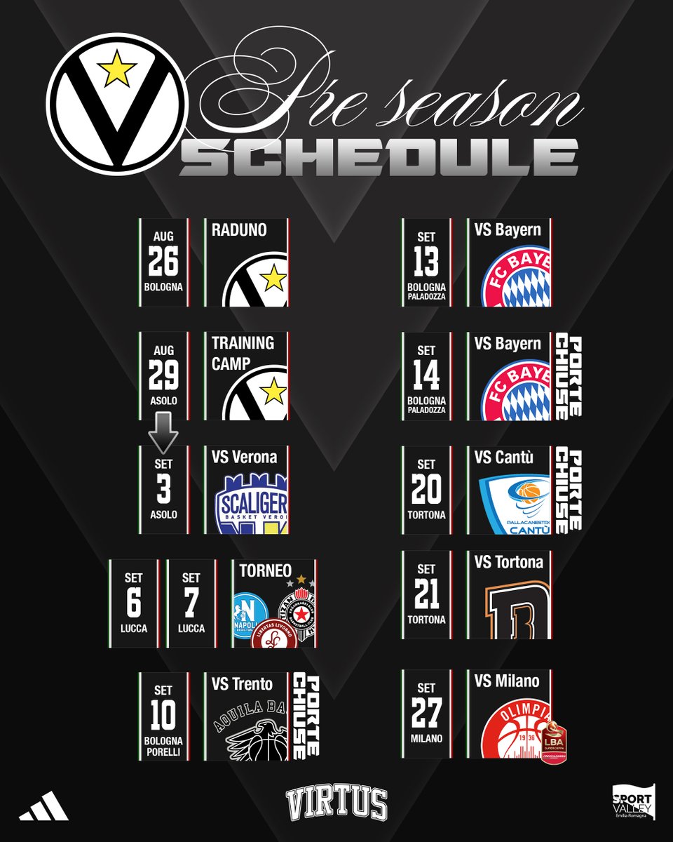 VirtusBo's tweet image. Ecco la ๐ฝ๐ฟ๐ฒ ๐๐ฒ๐ฎ๐๐ผ๐ป dei Campioni d'Italia ๐
Tutte le info qui โก shorturl.at/aItnk