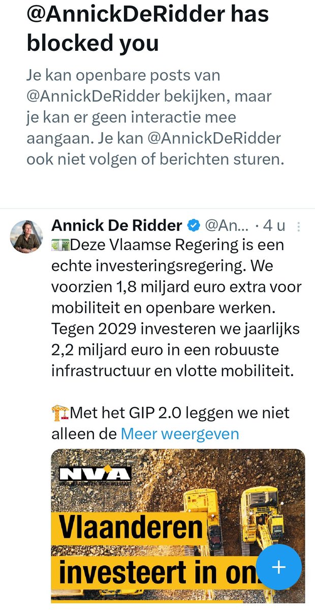 LVeedeebee's tweet image. Neen intolerante en hypocriete @de_NVA minister @AnnickDeRidder
WIJ BETALEN DIE. door middel van wegentaks en op diefstal lijkende accijnzen op brandstof
en belachelijke boetes.