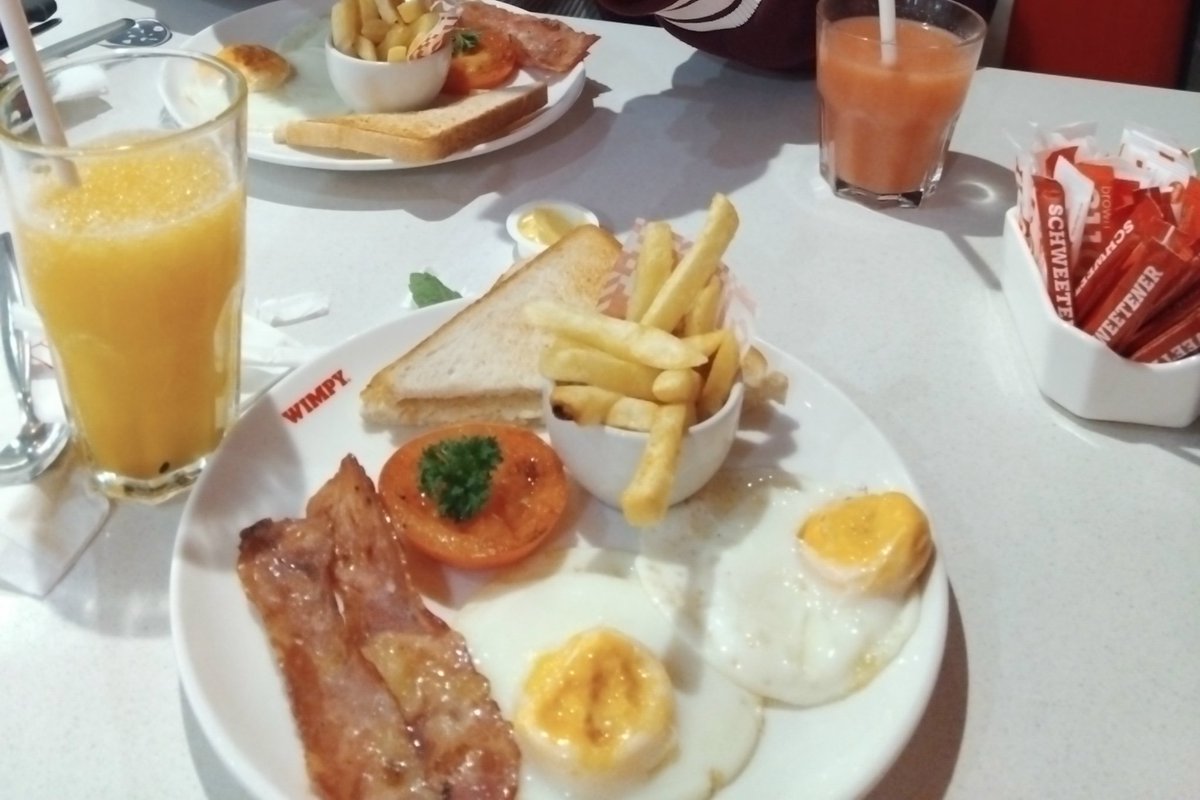 Breakfast at wimpy ! 🥺❤️