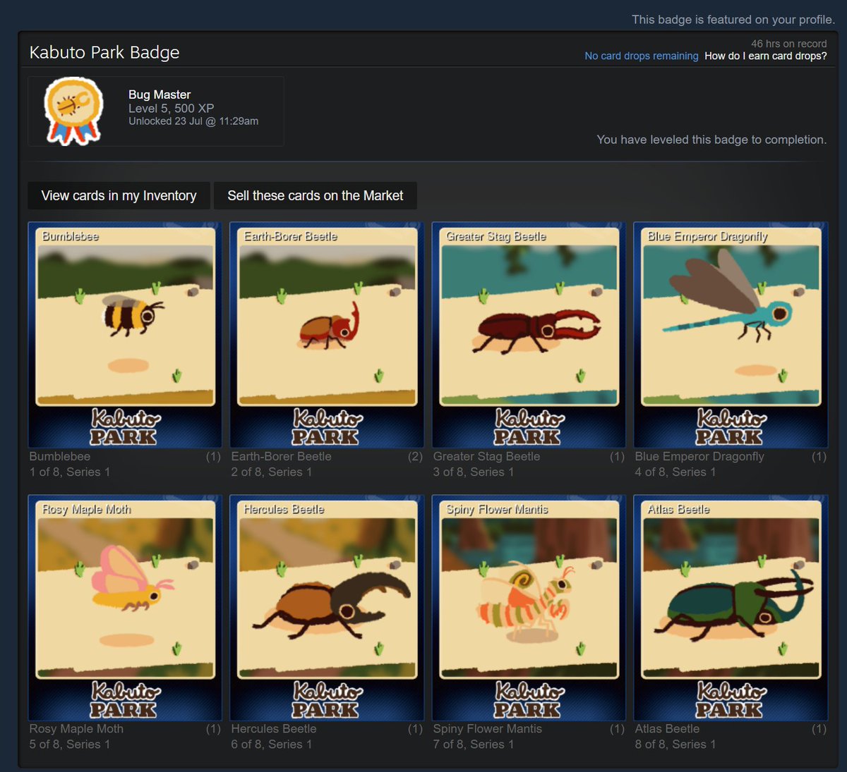 doot_dodo's tweet image. Community items are now available for Kabuto Park 🏅🪲
Trading cards, profile backgrounds, badges and emojis are there! You'll get 1 card every 20 min. Crafting badges will earn you items such as profile backgrounds and emojis!