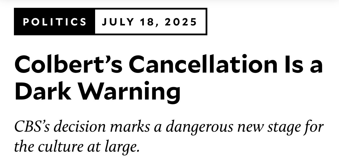 Notwokenow's tweet image. Don’t be surprised that a bunch of participation trophy kids (and their parents) think that Colbert shouldn’t have been cancelled even though his show was losing $40MILLION a year.
They aren’t used to facing the adult, real world consequences of losing.