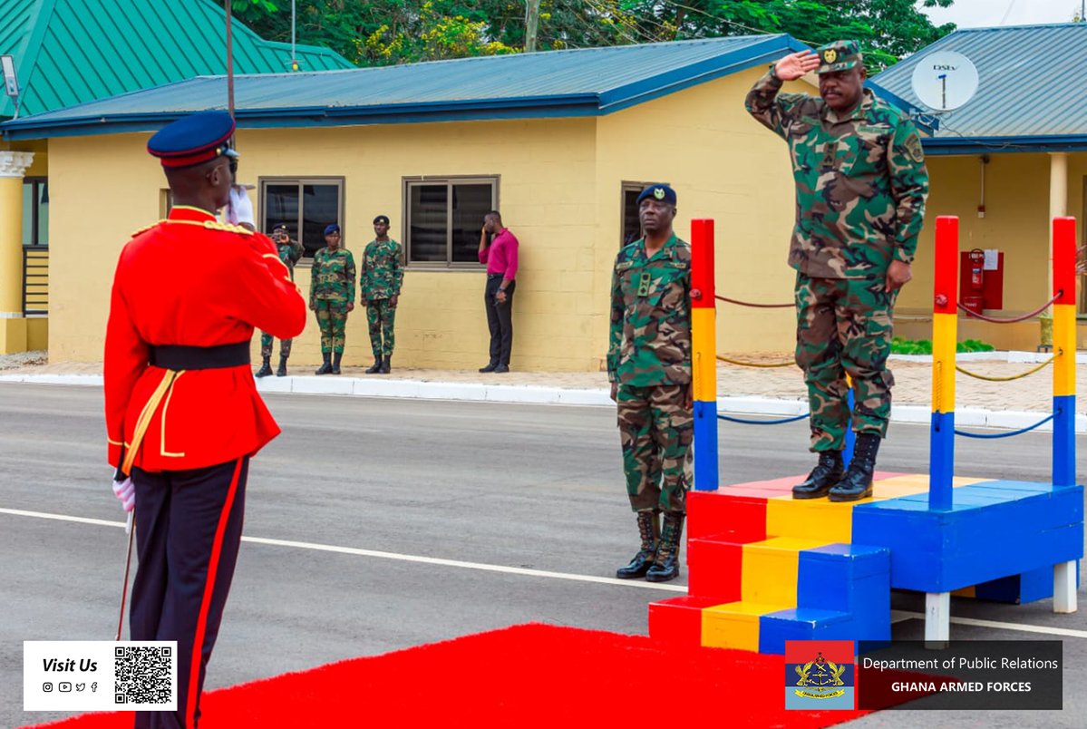 GhArmedForces's tweet image. The Chief of the Defence Staff (CDS), Lieutenant General William Agyapong, has paid an operational visit to the 4 Garrison.
gafonline.mil.gh/publication/ne…