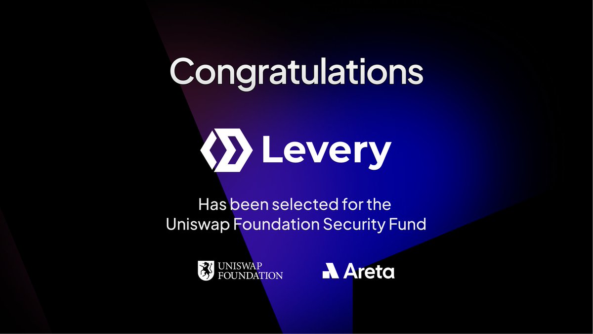 The <a href="/UniswapFND/">Uniswap Foundation</a> Security Fund (UFSF) was launched in October 2024 to help teams in the <a href="/Uniswap/">Uniswap Labs 🦄</a> ecosystem to improve developer access to security audits.  Since then, 22 projects have received subsidies.

Part of that cohort is <a href="/levery_org/">Levery</a>, they provide white-label, multi-chain