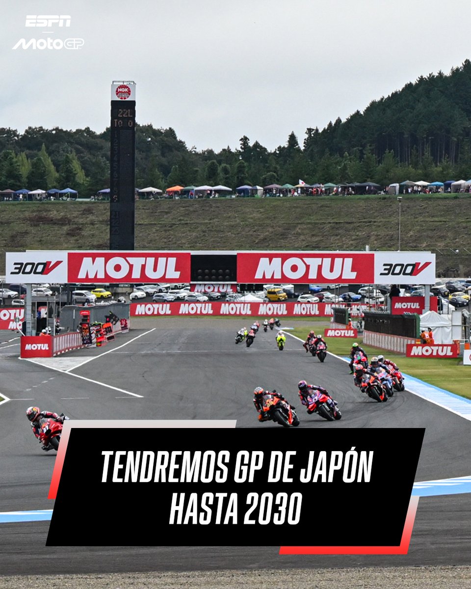 MotoGP_ESPN's tweet image. 🚨 ¡Habrá al menos cinco años más de #JapaneseGP! 🚨
Las autoridades confirmaron la cita en #Motegi al menos hasta 2030. 🇯🇵🔝