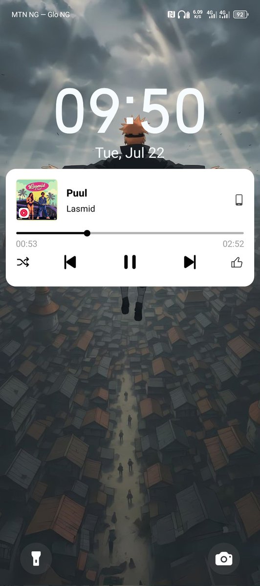 Inniest023's tweet image. I've been singing the chorus of this song like,
"Poverty today today today, make I feel am..."
I was wondering why he was cheering Poverty until I checked the lyrics 😂
PS. Who be this Lasmid guy? This song too sweet ♥️