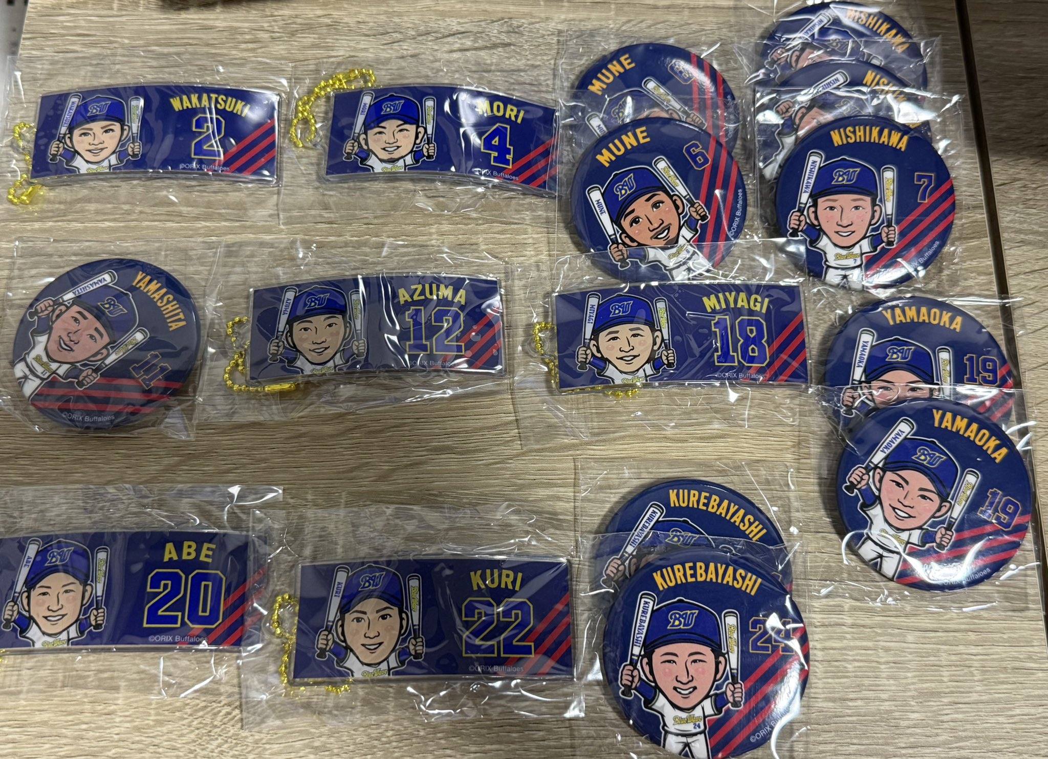 オリックスガチャ 缶バッジ アクキー オリックス・バファローズ - ガチャ（缶バッジ、アクキー）の