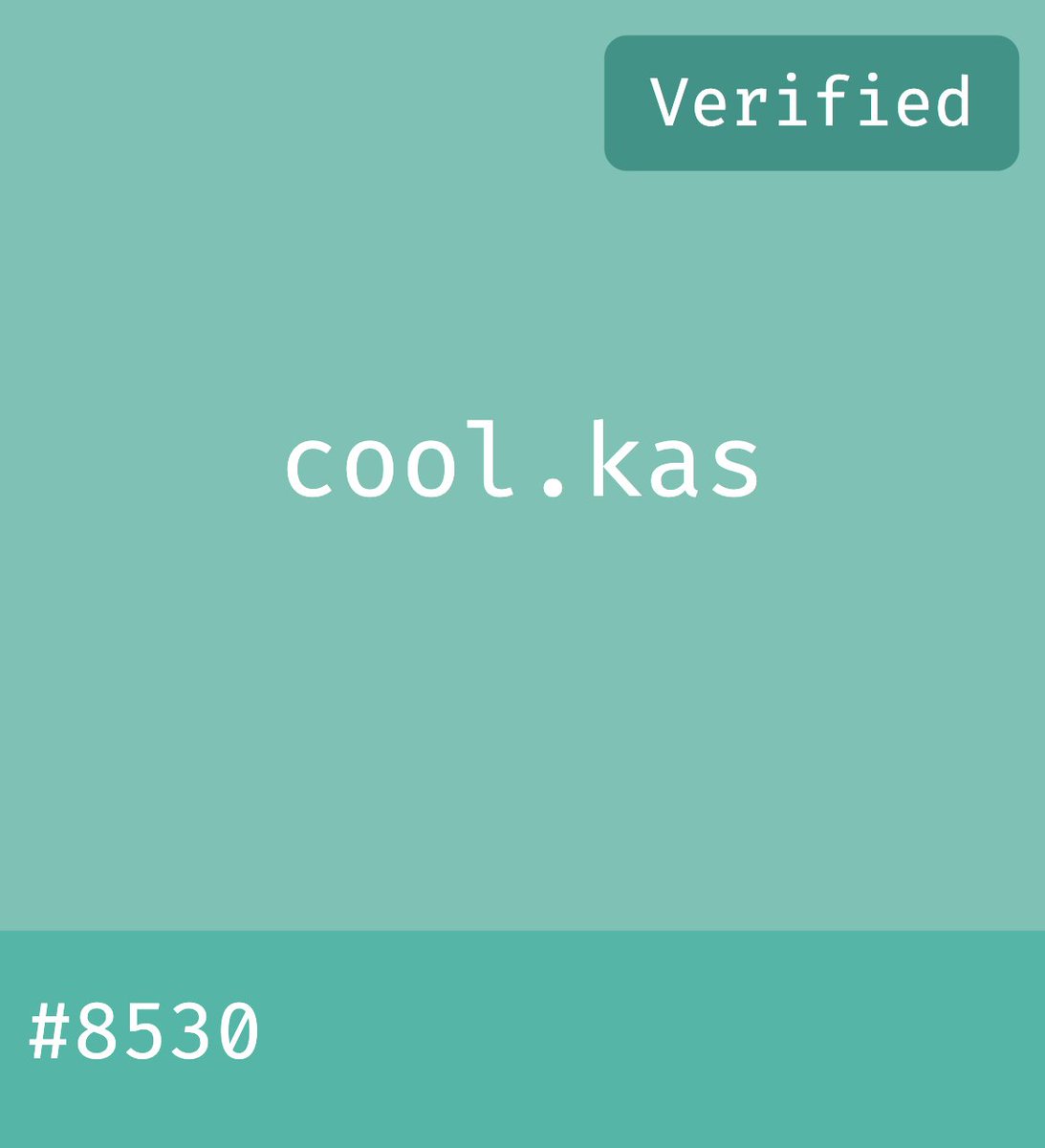 knsdomain's tweet image. Owning a .kas is cool.