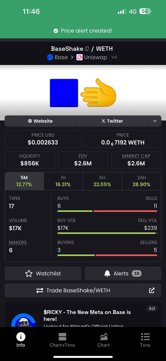 vlagudfsfjr's tweet image. First Zora token created by @brian_armstrong
Send itttt with Zora at 380 mili
0x885a590198e5F0947f4c92DB815cF2a2147980B8