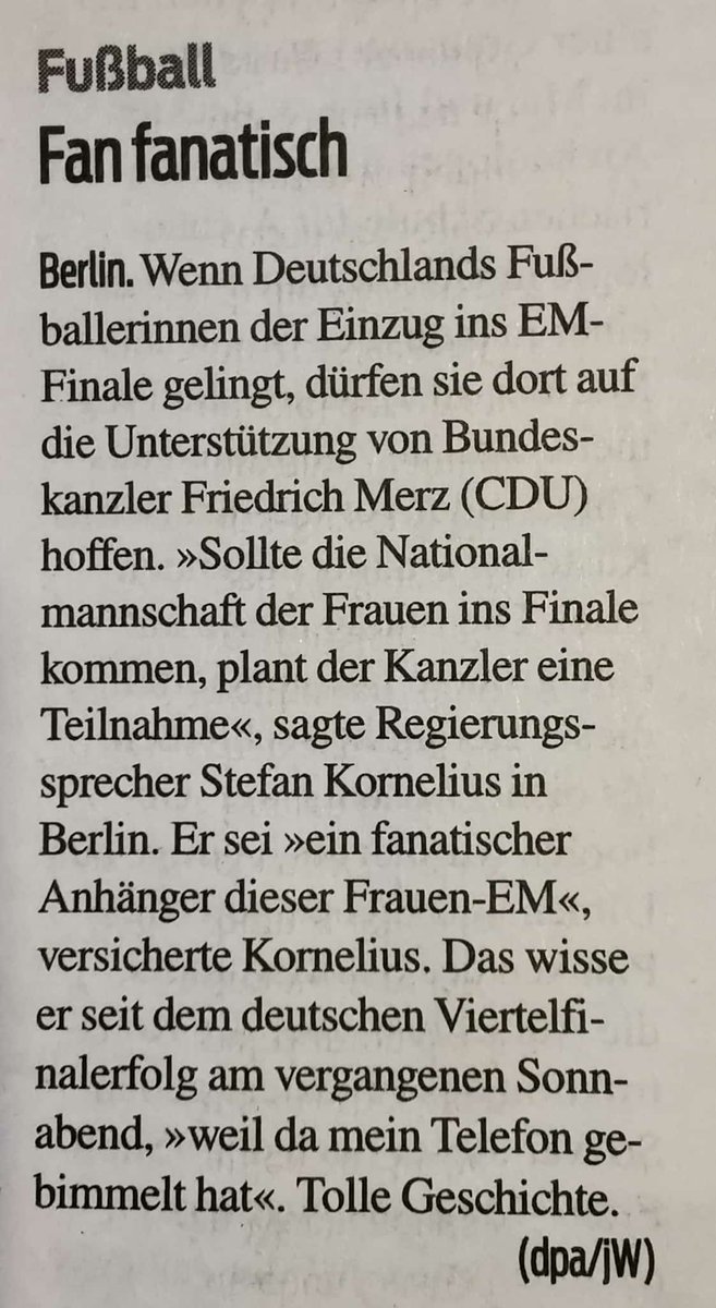 TT_Partei's tweet photo. #fussballEM Der Kanzler will also im Falle des Gelingens das Team unterstützen. 
Er meint ja auch, Deutschland unterstützt bereits alles, was das Leiden in Gaza beendet. 🤔 https://t.co/FBEolAB4dJ