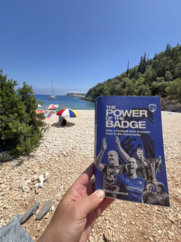 DaveCoups's tweet image. Just finishing reading this excellent book about the recent history of @chesterfieldfc #Spireites
@pitchpublishing #ThePoweroftheBadge
At Dafnoudi beach Kefalonia