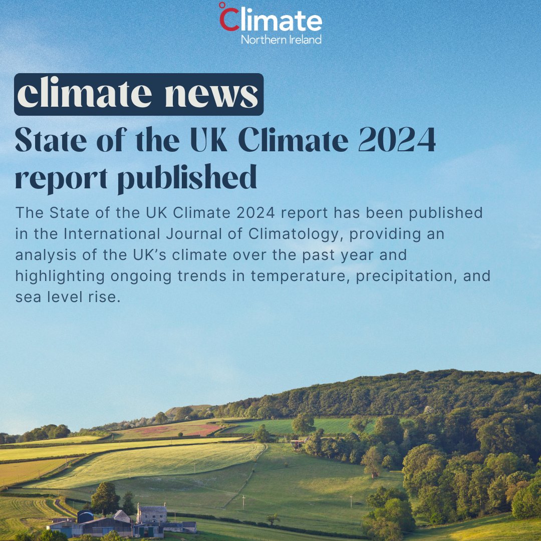 ClimateNI's tweet image. 🌦️The State of the UK Climate 2024 report
has been published in the International Journal of
Climatology.

🔸The report provides robust evidence of the UK’s
changing climate and the increasing frequency of
extreme weather events.

🔸These trends are consistent with broader global…