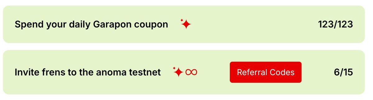 Here's 6 Codes Gnoma 

<a href="/anoma/">Anoma</a>  <a href="/KaitoAI/">Kaito AI 🌊</a> 

Explore The Future Explore The Anoma 
 
Let's Go 🙂 Yappers 

1. F1BF69817BDE6AFD2D35
2. 1524F2CF6BB304E65F02
3. F089421A3966F6666C80
4. 334E81122A10BB8333E6
5. EC22206B150A8A9287F6
6. 7B04EC9D29D7FAC2643
