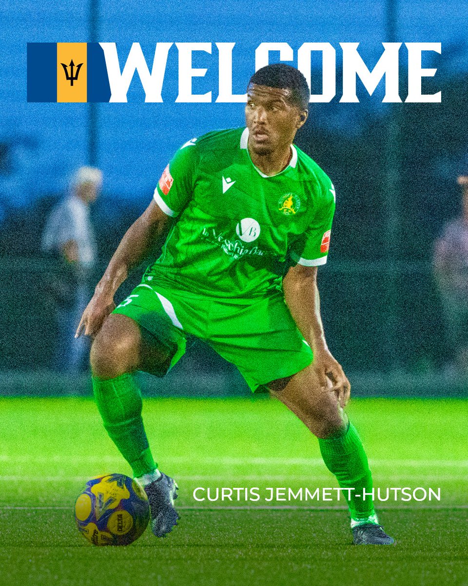 🖋 We're delighted to announce that Barbados international forward Curtis Jemmett-Hutson has signed for The Mitres ✊

After impressing off the bench against Banbury, Curtis officially put pen to paper after training last night 📝

💚 Welcome to the Club 💚
