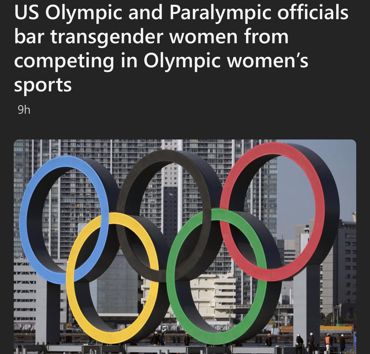 LeonardoPanetta's tweet image. Il Comitato olimpico e paralimpico degli Stati Uniti impedirà alle donne transgender di competere negli sport femminili, comunicando alle federazioni che sovrintendono al nuoto, all’atletica e ad altri sport di avere “l’obbligo di rispettare” un ordine esecutivo emesso dal…