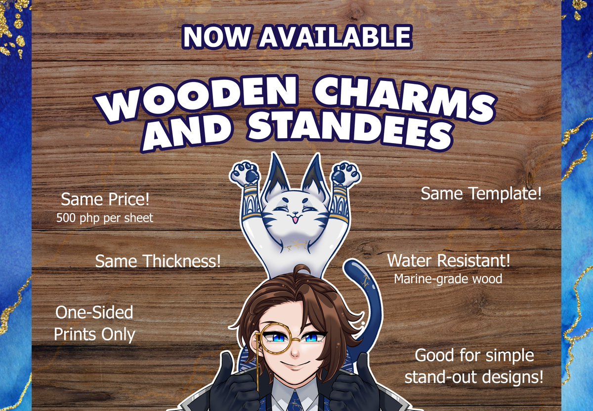 Wooden't you be glad that we FINALLY have WOODEN CHARMS AND STANDEES available?

Check out these amazing features! and stay tuned to tomorrow's post for samples 🪵✨