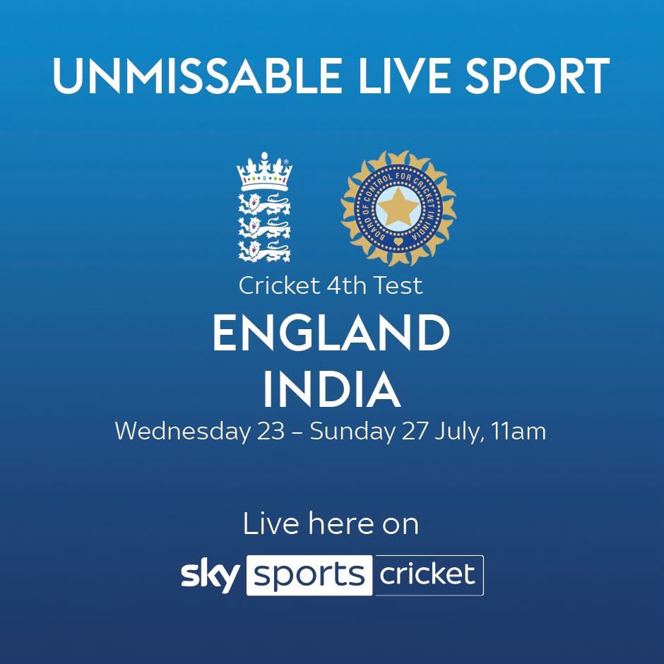 Hopefully another fab advert for the 5 day game…
#ENGvIND 
England have put India 🇮🇳 in again…