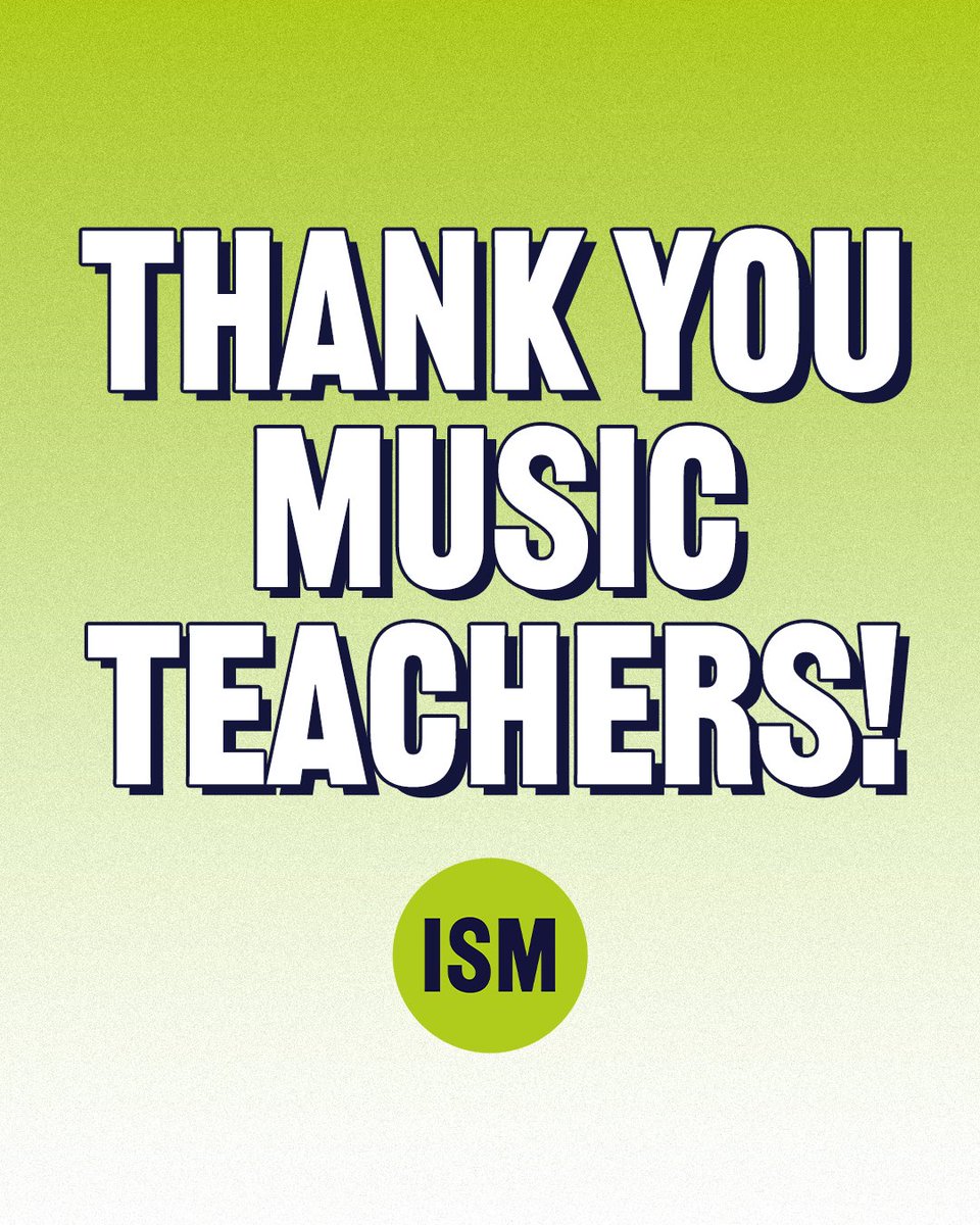 ISM_music's tweet image. As we enter the school holidays in England and Wales, we would like to thank all the brilliant music teachers for their hard work and dedication this year.
We hope you enjoy your well-earned break.