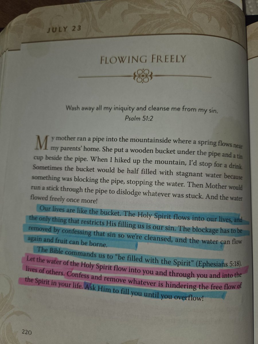 Let the Holy Spirit flow freely in your life! I was reminded by God during my meditation, continue to let me speak to you and flow through your spirit. 
Greater is coming! 
#TrustGodsProcess