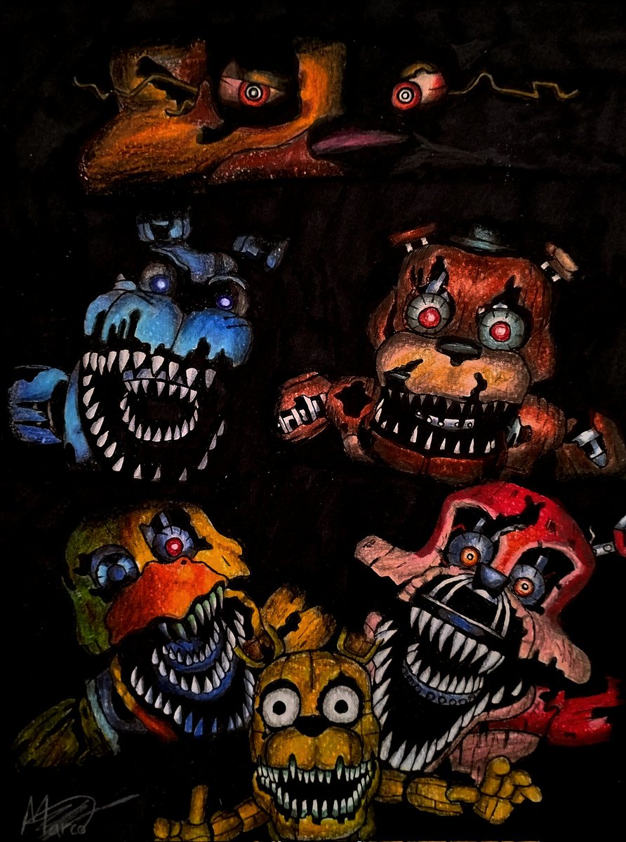 _MarcoBP_'s tweet image. Happy 10th anniversary, Five Nights at Freddy&apos;s 4!
This is my favorite FNaF game and the one that scared me the most as a kid. 

#FNaF #FNaF410thAnniversary #FNaFfanart