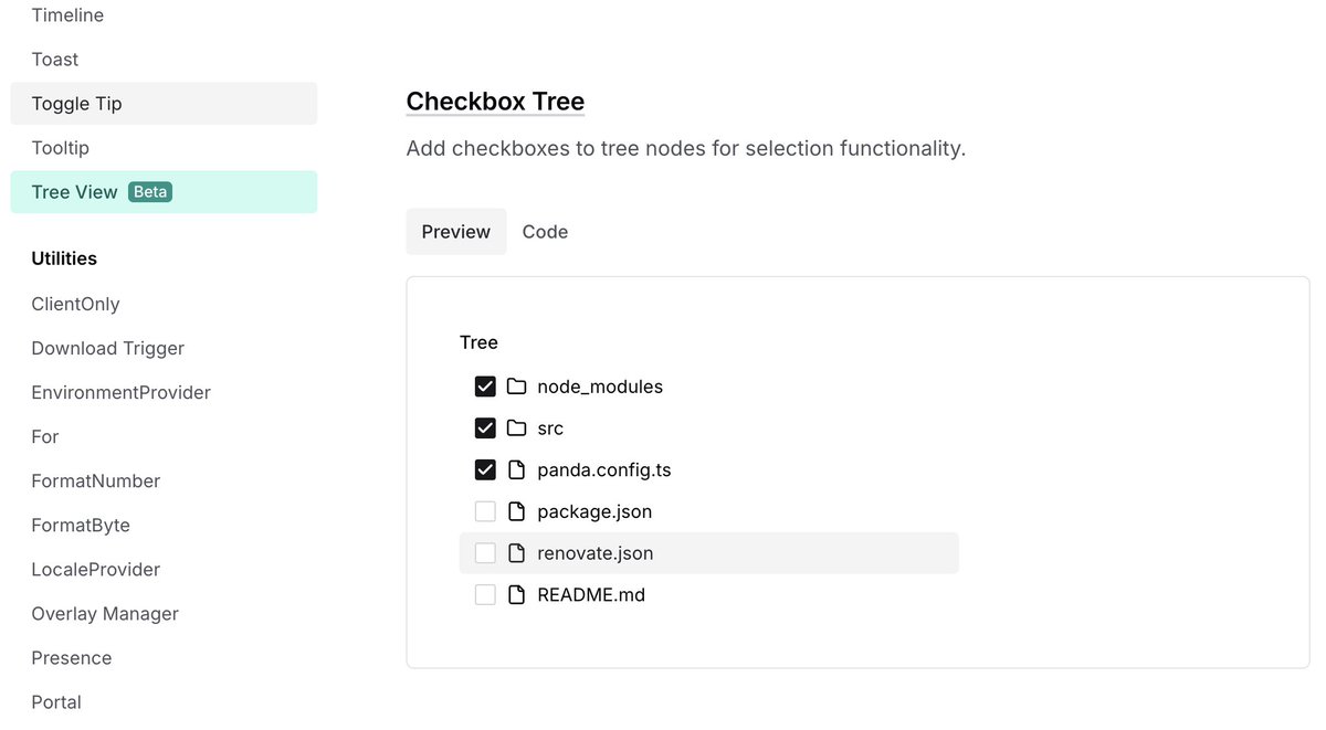 akazwz_'s tweet image. chakra ui 出了一个新的组件, tree view, 功能比较强大, checkbox 都有, 我之前还自己写了一个...