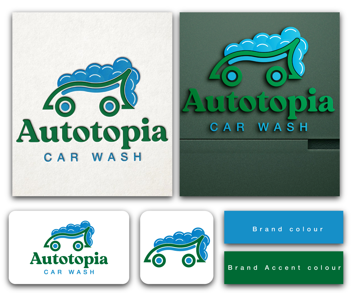 Logo design for Autotopia Car Wash
#cars #carwash #carcare #carlovers #logo #logotipo #logotype #logoideas #logoconcept #logodesign #logodesigner #logodesigning

Are you thinking to create a brand identity …………. If you have a project
Let’s make a conversation