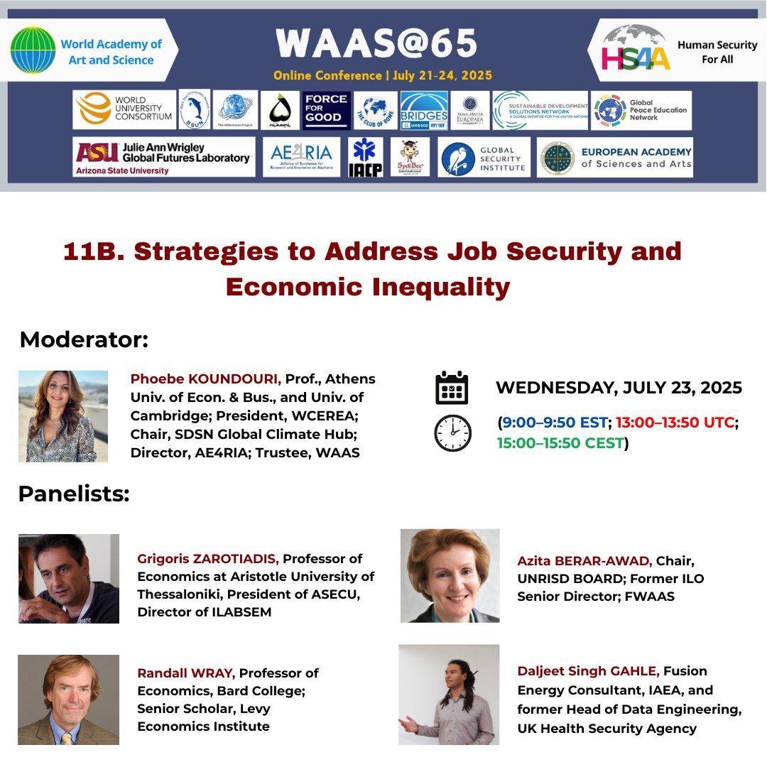 _WAAS_'s tweet image. 🌍 Just 2 hours to go for today's impactful sessions at the WAAS@65 Conference!
🔗 Join the sessions:
✅ For Plenary Open, Plenary Close, & All Parallel Sessions A:
us02web.zoom.us/j/81669791341
✅ For All Parallel Sessions B:
us06web.zoom.us/j/83711354801