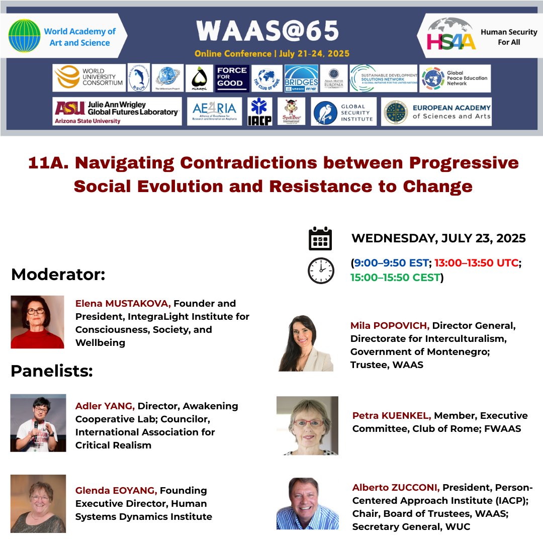 _WAAS_'s tweet image. 🌍 Just 2 hours to go for today's impactful sessions at the WAAS@65 Conference!
🔗 Join the sessions:
✅ For Plenary Open, Plenary Close, & All Parallel Sessions A:
us02web.zoom.us/j/81669791341
✅ For All Parallel Sessions B:
us06web.zoom.us/j/83711354801